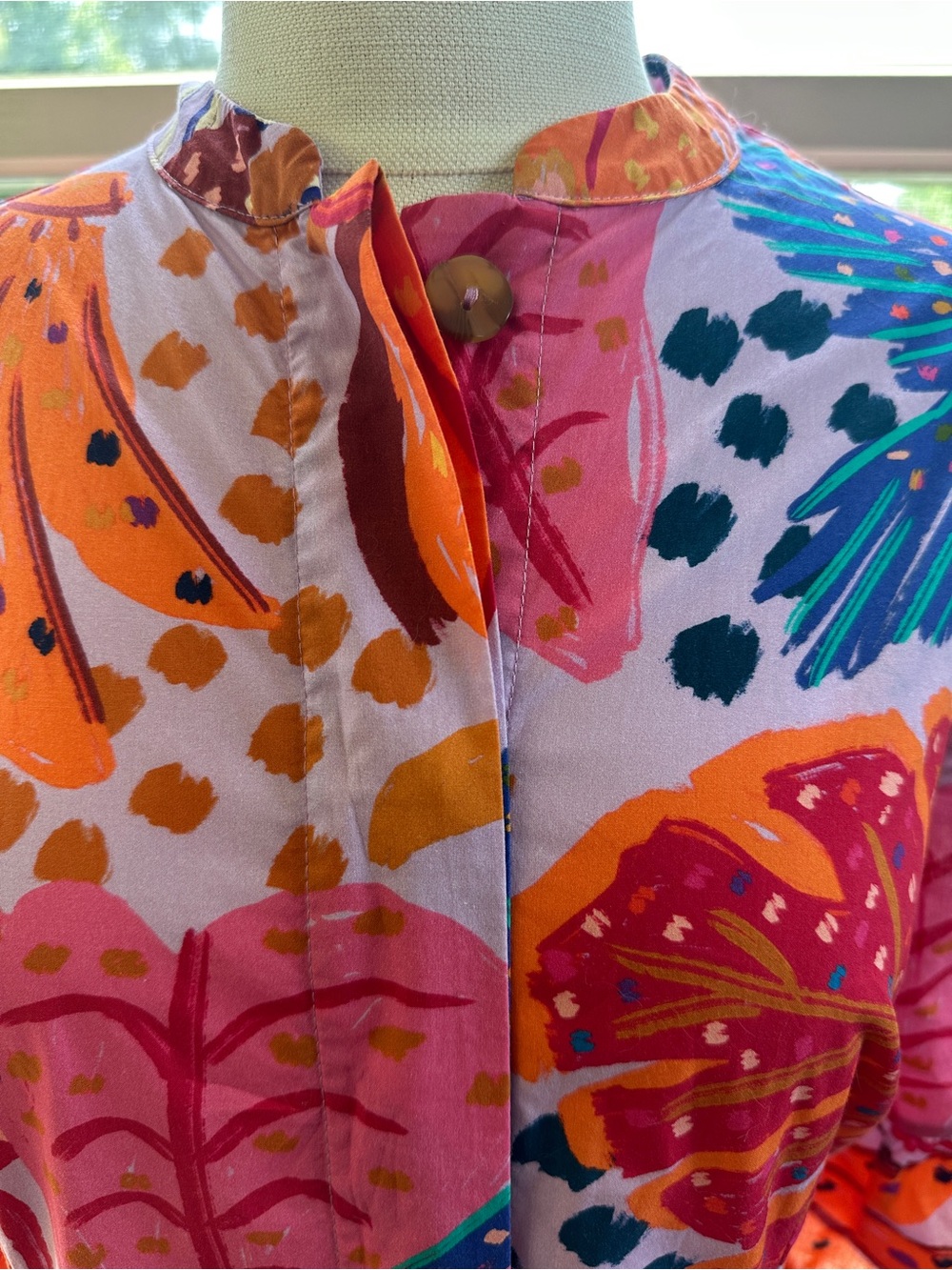 Farm Rio‎ Botanical Print Midi Dress, size Small - Picture 2 of 9
